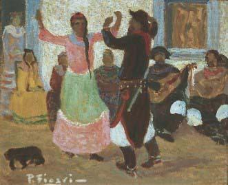 Pedro Figari Bailecito china oil painting image